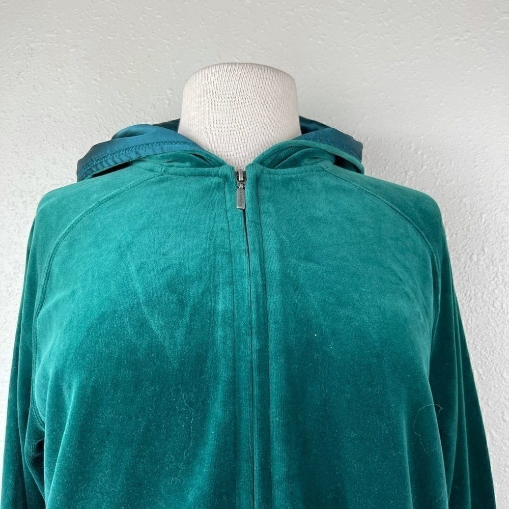 NWT Liz Claiborne Velvet Zip Up Hoodie - Picture 3 of 5